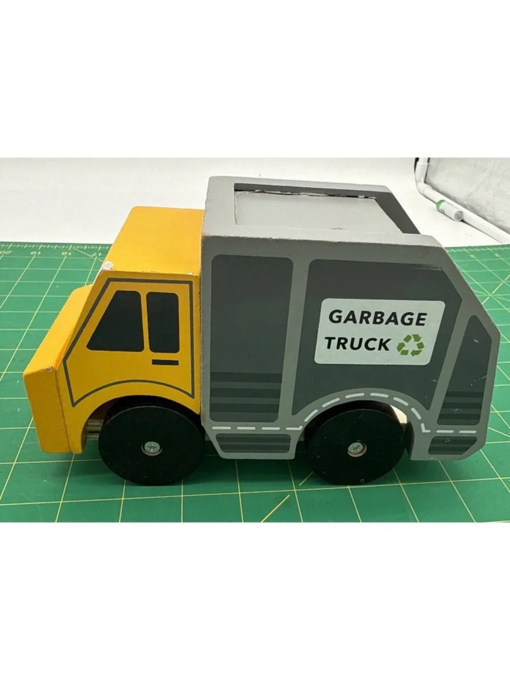 Wooden Garbage Truck READ!